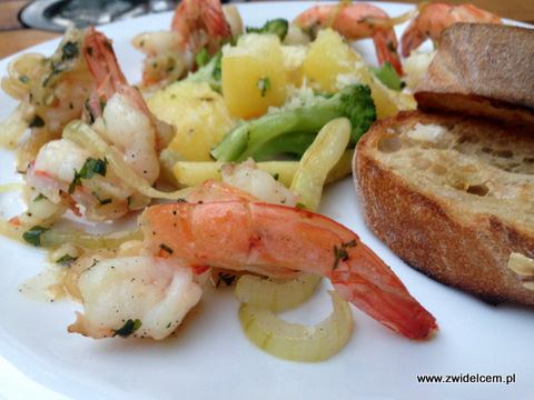 Kraków - Bistro Italiano da Silvano - krewetki