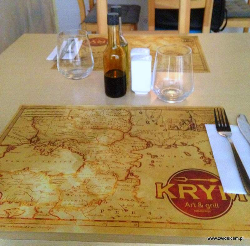 Kraków - Art&Grill Krym - nakrycie